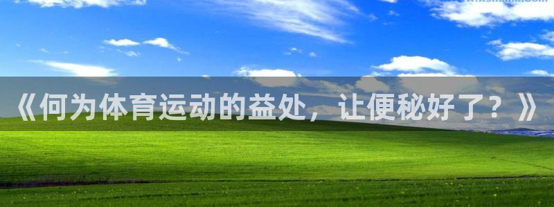 杏耀股份：《何为体育运动的益处，让便秘好了？》