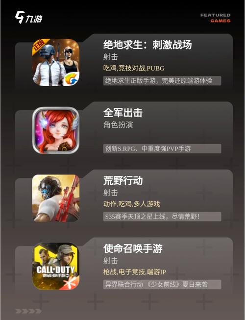枪手游戏大全：各种类型射击游戏推荐